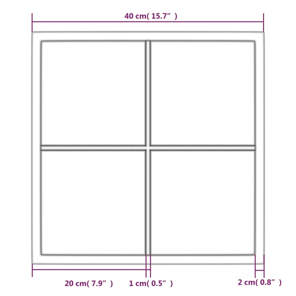 Wandspiegel Schwarz Metall 40x40 cm mit Glas 3 mm, Dekorationsspiegel für Badspiegel, Flur, Schlafzimmer, Wohnzimmer, Garderobe, Eingangsbereich, Schminkspiegel für Styling und Rasur