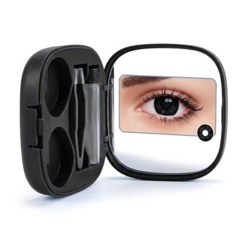 CRISTALINAS Daring Eyes Diamond (Obsidian) Gorgeous Iris Enhancer - Radiant Series 14.2mm Soft Decorative Accessory for Daily Makeup & Cosplay - 1 Pair