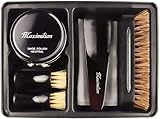 Deluxe Business Leather Shoe Shine Kit | Premium Shoe Polishing Kit Gift Box. 2 Shoe Polish...