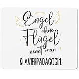 JUNIWORDS Mauspad Mousepad, Engel ohne Flügel nennt Man Klavierpädagogin (5169917)