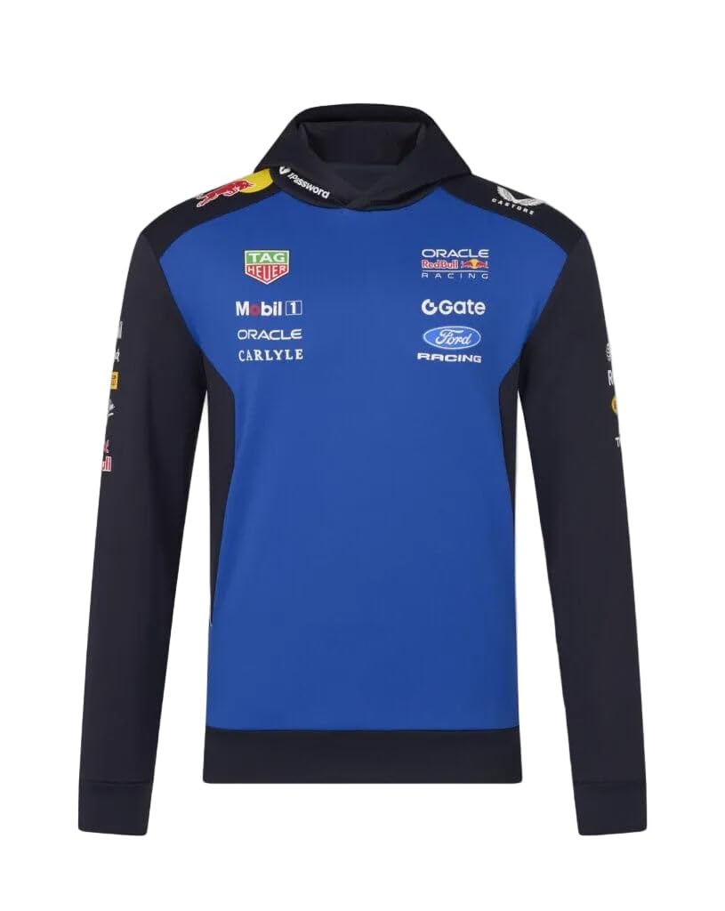 Oracle Red Bull Racing Unisex Teamline Overhead Hoodie - Night Sky / Surf The Web