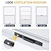 2 Pack 24 x 36 Shed Windows with White Frame, Flush Mount Small Window with PC Screen for Shed for Shed, Chicken Coop, Household, Playhouse, Garage