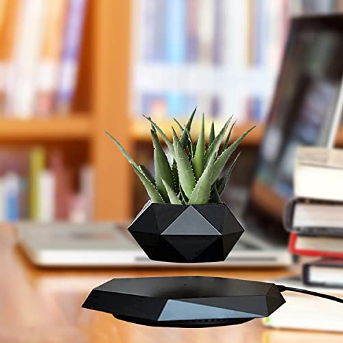 Cicorfu-Floating-Flower-Pots-Magnetic-Floating-Plant-Levitating-Plant-for-Indoor-Plants-Office-Home-Room-Decoration-Black