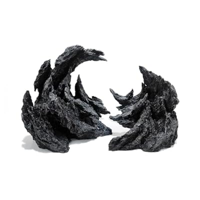 Allcolor Fish Tank Decor Rocks.Aquarium Decoration Model.Easy Superior Aquascape (Perched Canyon-15inch)