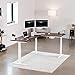 VIVO Electric Triple Motor Height Adjustable 3 Leg Corner Desk Frame, up to 300lbs, Sit Stand Ergonomic L Shaped Frame Only, White, DESK-V130EW