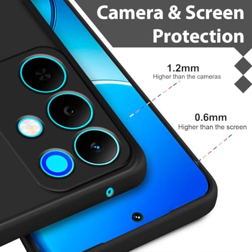 Fashionury Liquid Silicon Back Cover for Realme Narzo 90X 5G Black - Image 5