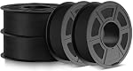 JAYO – JAYO Rapid Matte PETG Filament Bundle Schwarz*4 4.4KG, Hohe 