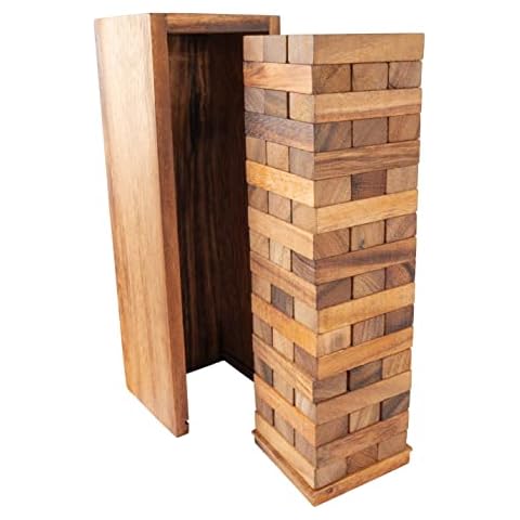 CCcollections Wooden Tower Block Stacking with rule chart (Block, Small) Cover
