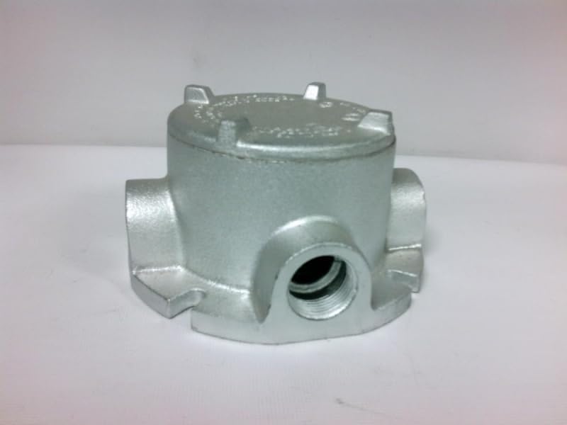 Appleton GRFX75 Flanged Conduit Outlet Box, Type X, 3/4" Hubs, Explosionproof, Malleable