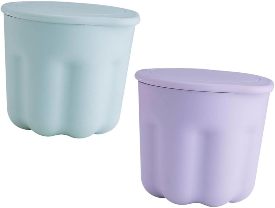 2pcs Makeup Brush Cleaning Box Holder with Big Opening Design