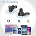 Wireless Earbuds, Willful T02 Bluetooth Earbuds Wireless Earphones in-Ear Headphones with Built-in Microphone Charging Case Stereo Sound Clear Call Comfort Secure Fit Waterproof for Sports (Black)