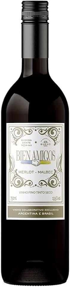 Bien Amigos - Vinho Tinto Seco, Merlot - Malbec, Garrafa 750 ml