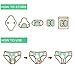 Teamoy 10pcs Cloth Panty Liners, Reusable Sanitary Pads with Wet Bag, Washable Cloth Menstrual Pads with Charcoal Absorbency Layers (Plant Styles, 3pcsx7.9 Purple+4pcsx10 Blue+3pcsx11.6 Brown)