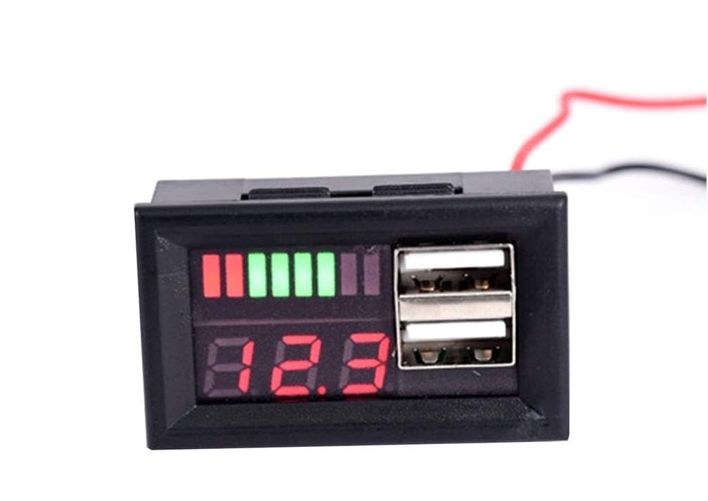 SP Electron 12V DC Digital Voltmeter Voltage Battery Panel Meter with 2 USB 5V 2A Output LED Digital Display for Car Motorcycle etc. (B0DBG81ZKN) Amazon Price History, Amazon Price Tracker
