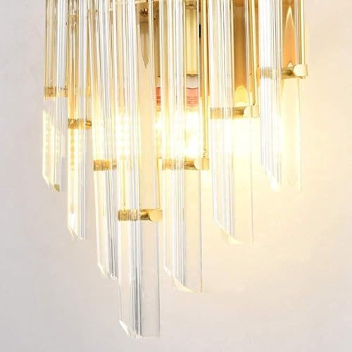 Applique murale en cristal design créatif dorée E14 - 6