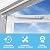 Wright Products Dual Door Closer System - Standard Duty Pneumatic Screen & Storm Door Closers with TAP N GO, White - Enhanced Safety & Smooth Closing