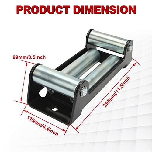Alavente Winch Roller Fairlead 10" Universal 4 Way Guide Wire Winches For Steel Recovery Off-Road Truck Most Vehicles Winch Cable 8000Lbs - 17500Lbs #TOP1