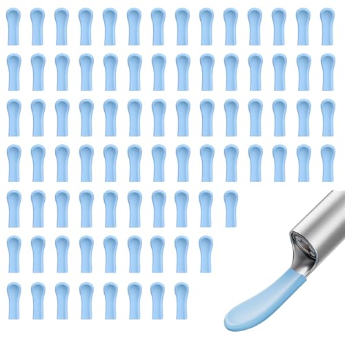 90 Stück Silikon Ohrlöffel Otoskop Spitzen Zubehör, Silikon Ohrreiniger Kopf für Ohrenschmalz Entferner, Ohrreiniger Ersatz Spitzen Silikon, Weiches Silikon Ohrlöffel Zubehör, Für Ohrkameras Ohrlöffel