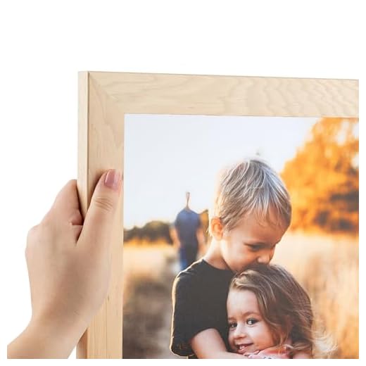 ArtToFrames 30x40 Inch Brown Picture Frame, This 1.25" Custom Wood Poster Frame is Hickory, for Your Art or Photos, 2WOM83626-440-30x40