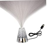 iluminación decorativa fibra óptica para piscinas Modo multicolor: las luces de fibra óptica parpadean alternativamente para crear un ambiente cálido y hacer que se sienta relajado