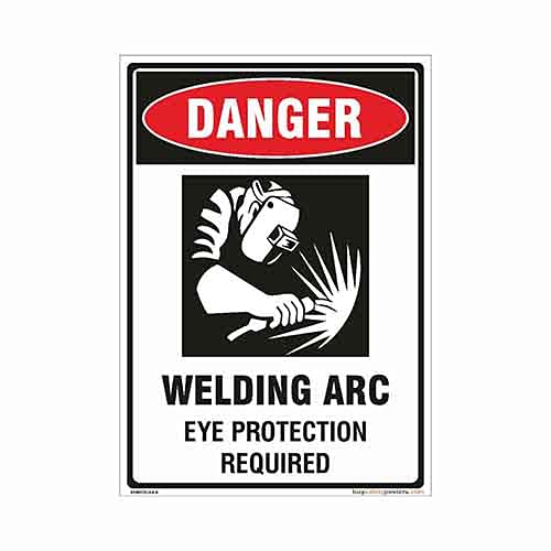 Welding ARC Eye Protection Required Sign In