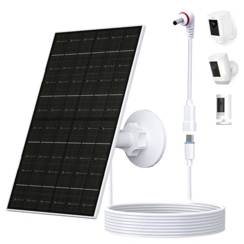 VUEBEE 7W Solar Panel for Ring Stick Up Cam and Spotlight Cam Battery