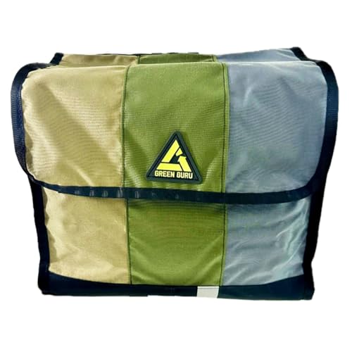 Green Guru Eco-Friendly Dutchy Pannier 13x13x8in - Upcycled Billboard Material,