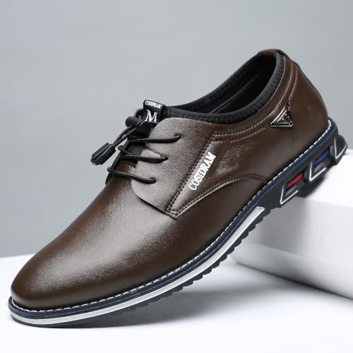 Image of COSIDRAM Mens Business Dress Shoes Casual Slip-on Comfort Walking Shoes