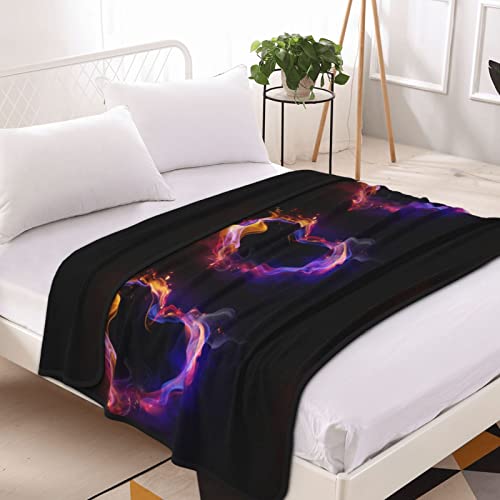 Couverture polaire en flanelle microfibre plaid lit imprimé cœur arc-en-ciel