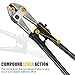 GRENPRO 24” Bolt Cutter, CRV Chrome Vanadium Steel Blade, Yellow & Black Non-Slip Handle, Professional Heavy-Duty Cutter