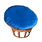 Papasan Cushion Cover Only, Indoor Dutch Velvet Smooth Soft Zippered Slipcover for Papasan Round Egg