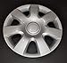 New Wheel Covers Hubcaps Fits 2002-2004 Toyota Camry; 15 Inch; 7 Spoke; Silver Color; Plastic; Set of 4; Standard Leg