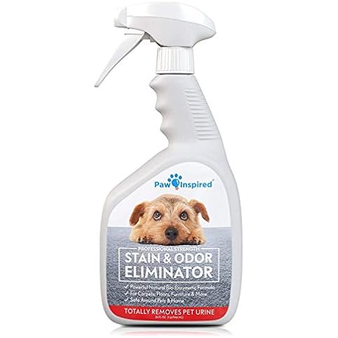 Paw Inspired Pet Enzyme Cleaner Spray | Enzymatic Cleaner for Dogs, Eliminates Dog Urine Smell | Enzymatic Cleaner for Cat Urine | Pet Odor Eliminator and Pet Stain Remover Cover