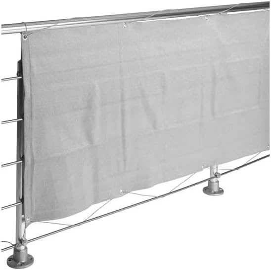 Crivit Livarno Home Balcony or Terrace Privacy Screen installed on a railing