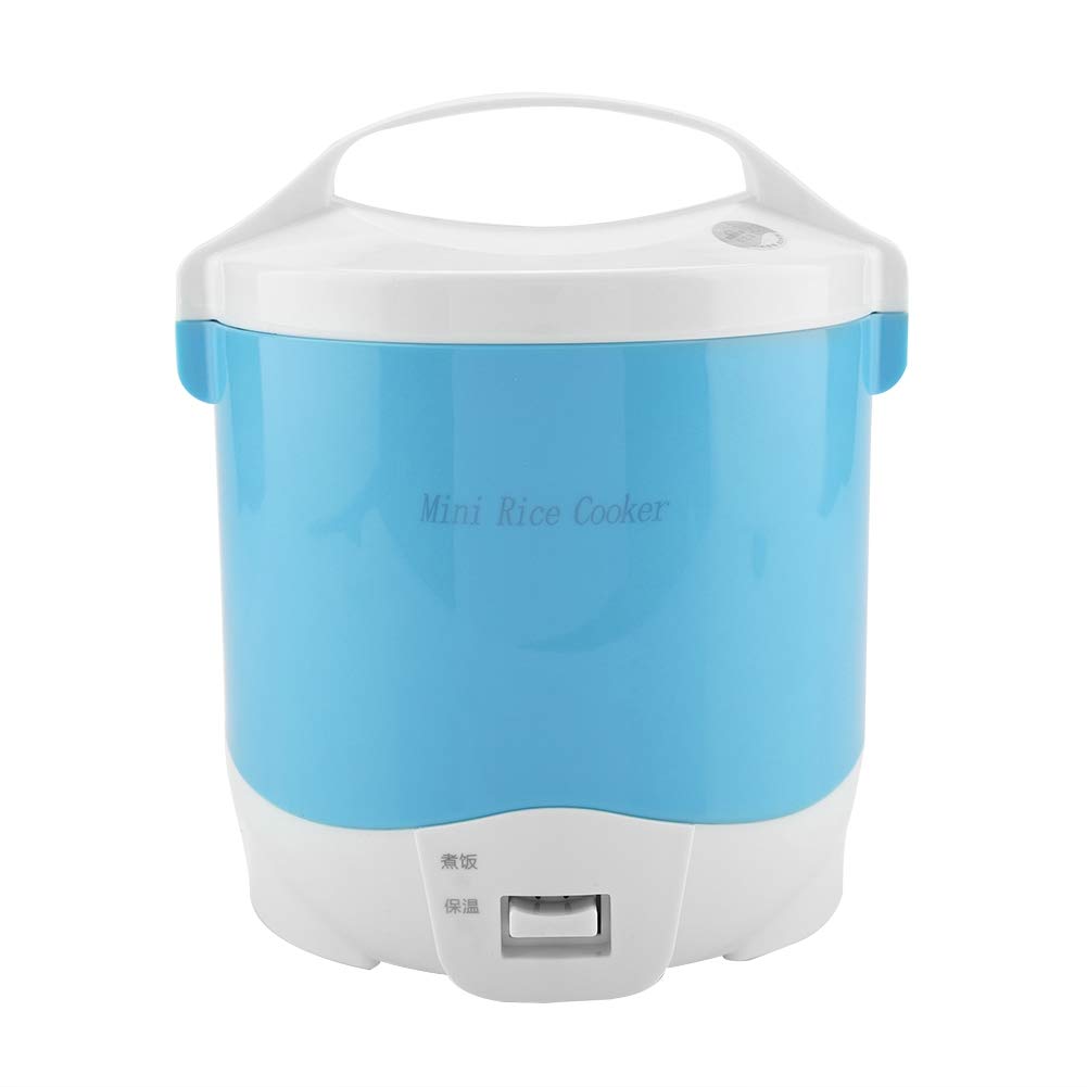 Olla Arrocera Multifuncional Portátil Eléctrica De 2 Tazas De 24V 180W 1. 6L, Vaporizador De Alimentos Para Coches, Cocina Para Sopa, Gachas De Avena Y Arroz(azul)