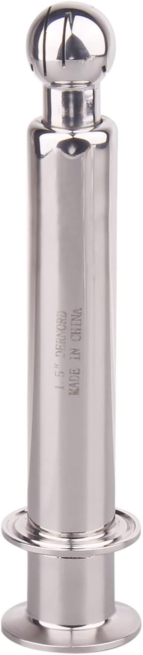 DERNORD Rotating Cip Spray Ball 1.5 Inch Tri Clamp Tank Cleaning Ball, Stainless Steel 304