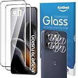 Natbok 2+2 Pezzi 3D Vetro Temperato per Motorola Moto Edge 70 Fusion 5G Pellicola Prottetiva con Pellicola Fotocamera,Anti Graffio,Copertura Completa,Durezza 9H,Senza Bolle, Anti-Impronte Film