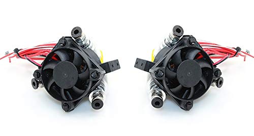 Druckerteile Extruder Komplettset - Lite6 Messing Multi Color Düse 3 in 1 Out 0,4 mm für 1,75 mm Filament Mischfarben Multi Düse für 3D Drucker Ersatzteile