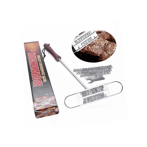 BESPORTBLE kit accesorio para parrilla con letras de hierro miniatura 5