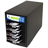 EZ DUPE 1 to 3 SSD HDD Hard Drive Duplicator - 18GB/Min - Standalone Copier and Sanitizer/Eraser for Multiple SATA 3.5 Disk & 2.5 Solid State Drives at Copy Speed up to 300MB/Sec (H03PROHEB)