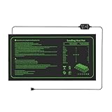 AMFUN Tappetino Riscaldante per Piante con Termostato, IP67 Impermeabile Tappetino Riscaldante Germinazione, per piantine, Rettile Anfibio, Sicuro e Durevole (Aggiornata)