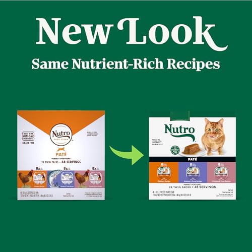 Image of Nutro Perfect Portions Pate Wet Cat Food, Variety Pack, 2.6 oz, 24 ct