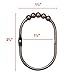 2 Lb. Depot Shower Curtain Ring - Set of 12 Easy Glide Rollers with Oil Rubbed Bronze Finish - Stainless Steel Shower Hooks for Straight and Curved Rods - Decorative and Durable for Any Bathroom