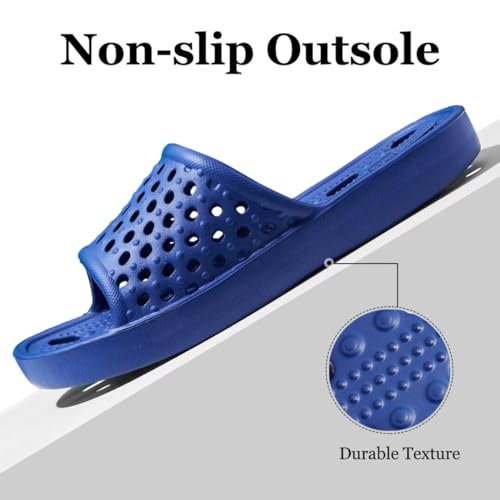 Cloud Slippers for Women and Men Massage Sole Non-Slip Shower Shoes with Arch Support Quick Drying Pool Slides Lightweight Bathroom Slippers with Drain Holes3