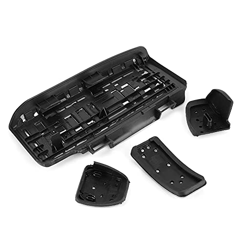 Pedais de carro + pedal acelerador, 4 peças de aço inoxidável para descanso de pé antiderrapante par