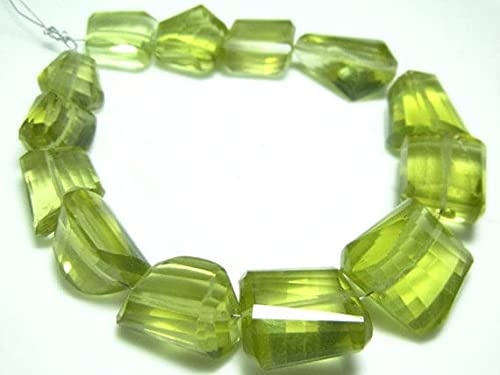 Lemon Quartz Faceted bijoux de luxe avec pierres naturelles de qualité AA de 13-19mm