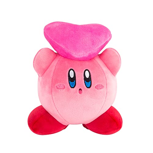 Club Mocchi Mocchi- Kirby Plush - Kirby and Friend Heart Plushie - Soft and Squishy Video Game Collectibles - Valentines Day Gifts and Valentines Day Decor - Gaming Room Decor - 6 Inch
