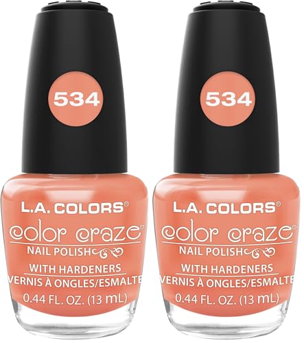Image of L.A. COLORS Color Craze Nail Polish, Hottie CNP534 (Pack of 2)