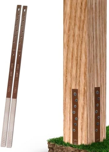 Post Buddy Post Buddy Pack of 2 Lumber Fence Post Repair Stakes (to Fix 1 Broken Post)