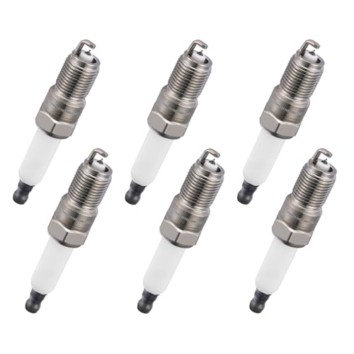 Image of BDFHYK 4213 Iridium Spark Plugs Compatible with Buick Lucerne Terraza Impala Malibu Monte Carlo Uplander for Pontiac G6 Montana Aura Relay Vue 3.5L 3.9L V6 Replacement for IZTR4A11 Set of 6